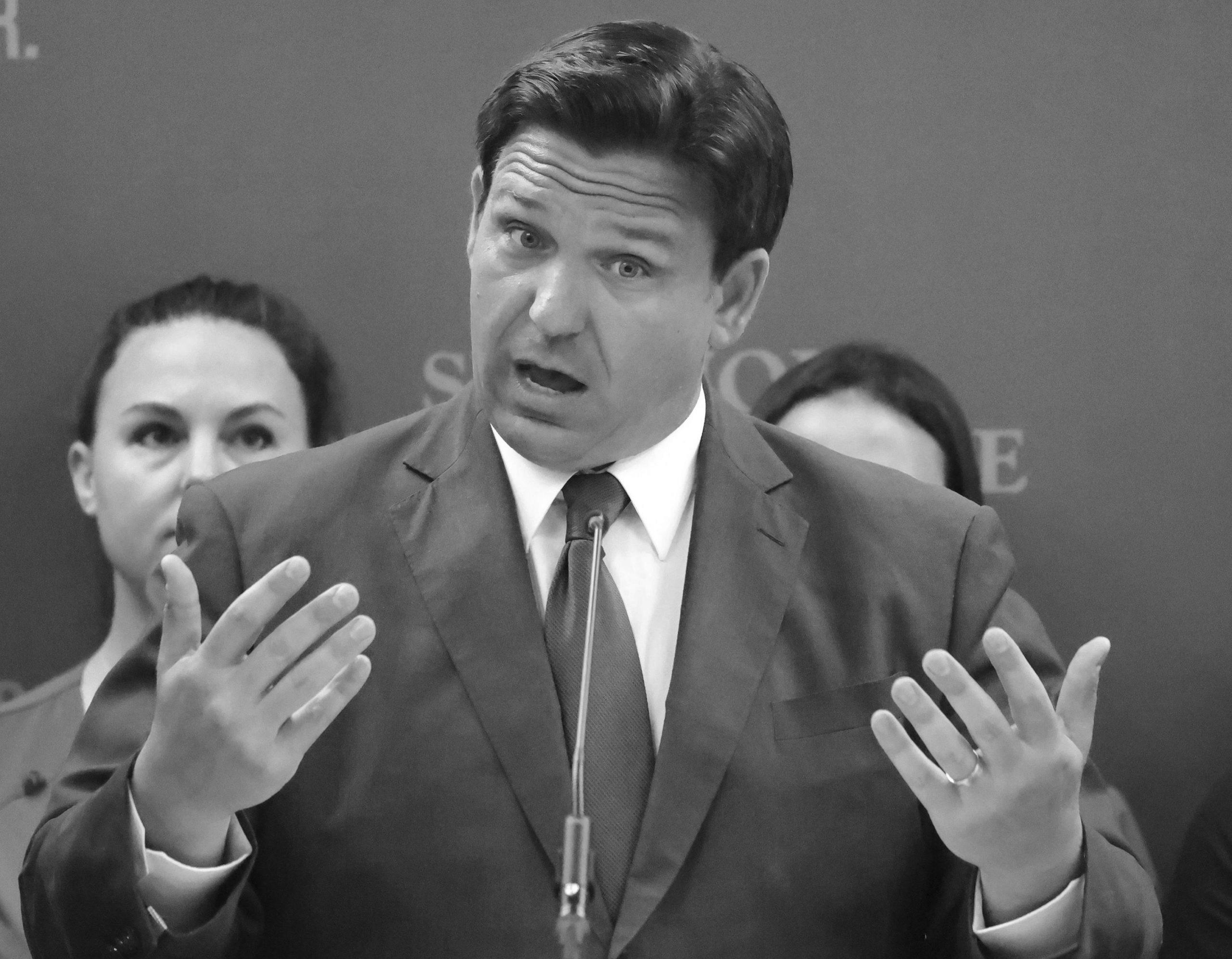 Ban on protests in {front|entrance} of {homes|houses|properties} signed by Gov. DeSantis