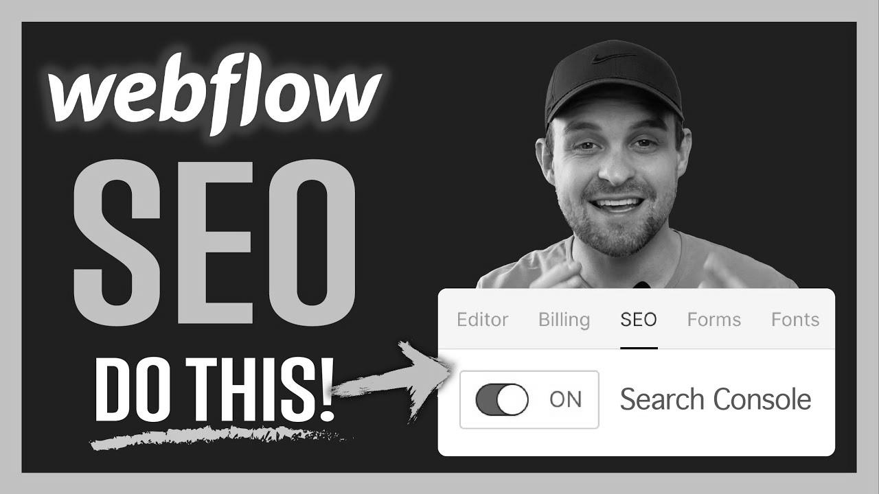 Do THIS for SEO on Webflow Sites |  Step-by-step information