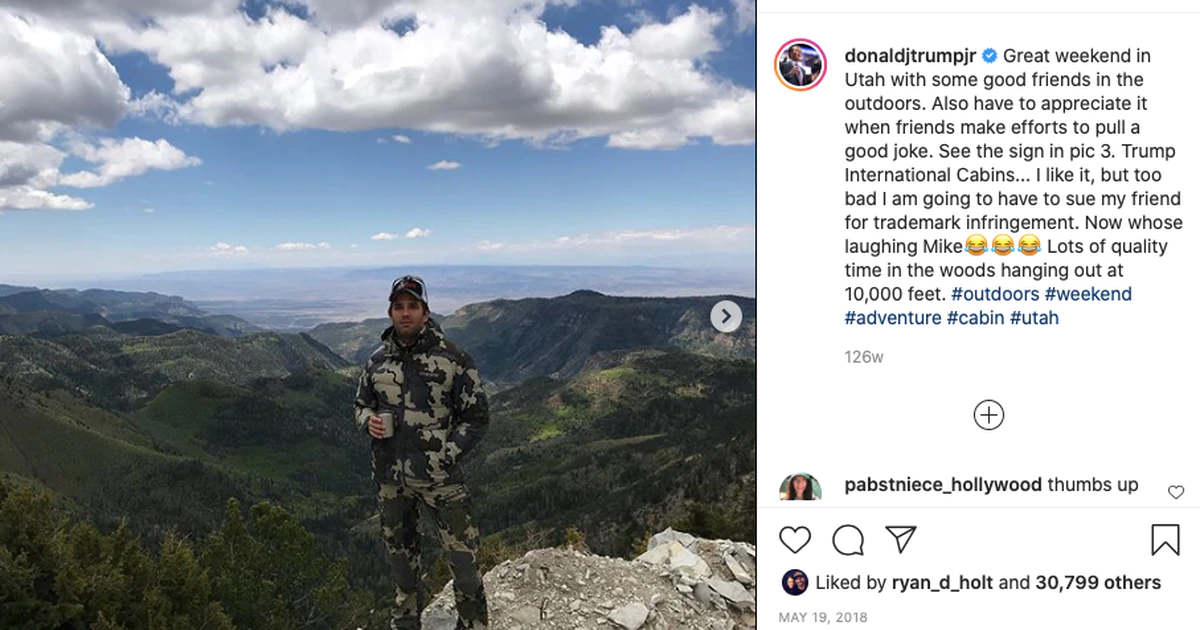 Fees filed against information of Donald Trump Jr.’s bear hunt in Utah