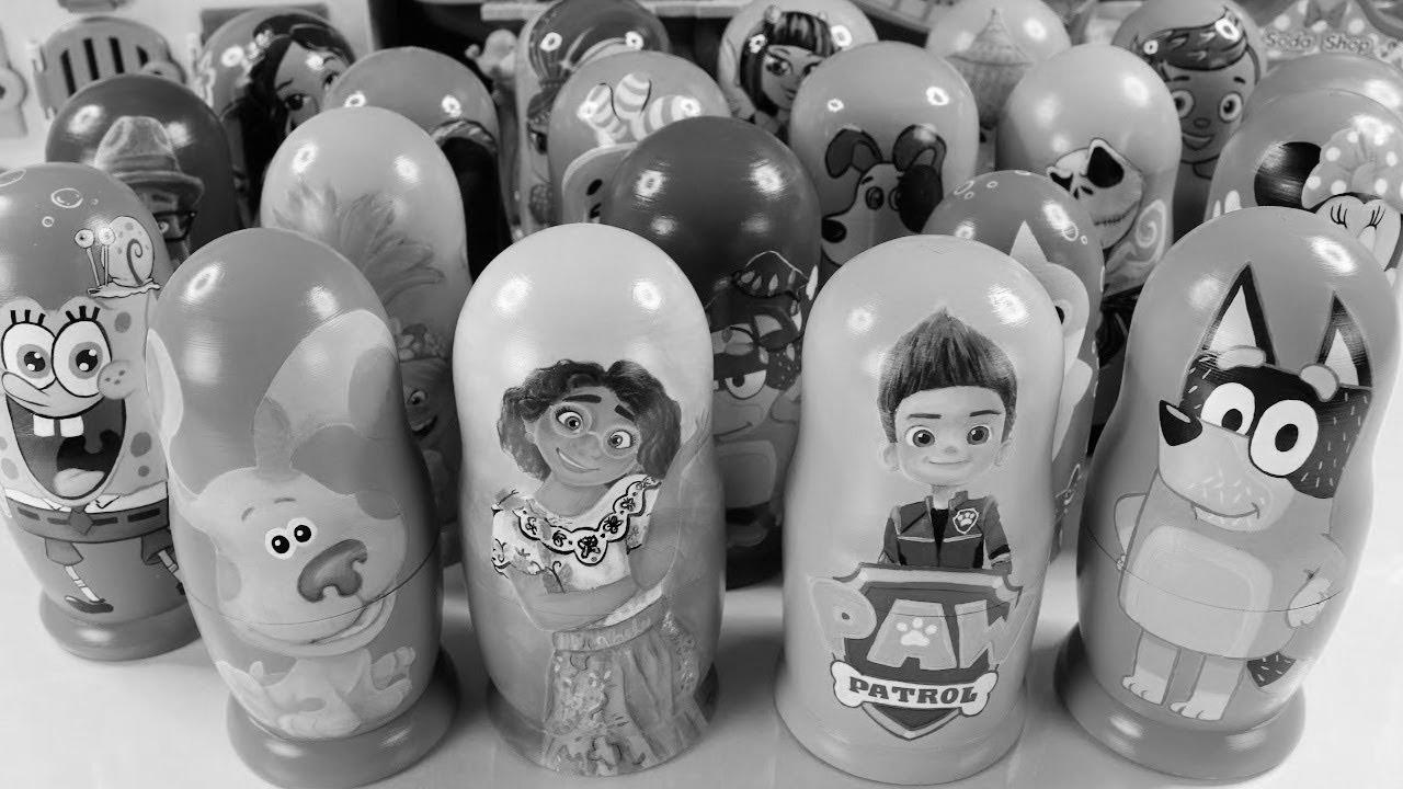 Study Numbers 1-20 with Encanto, Paw Patrol Nesting Dolls Surprises