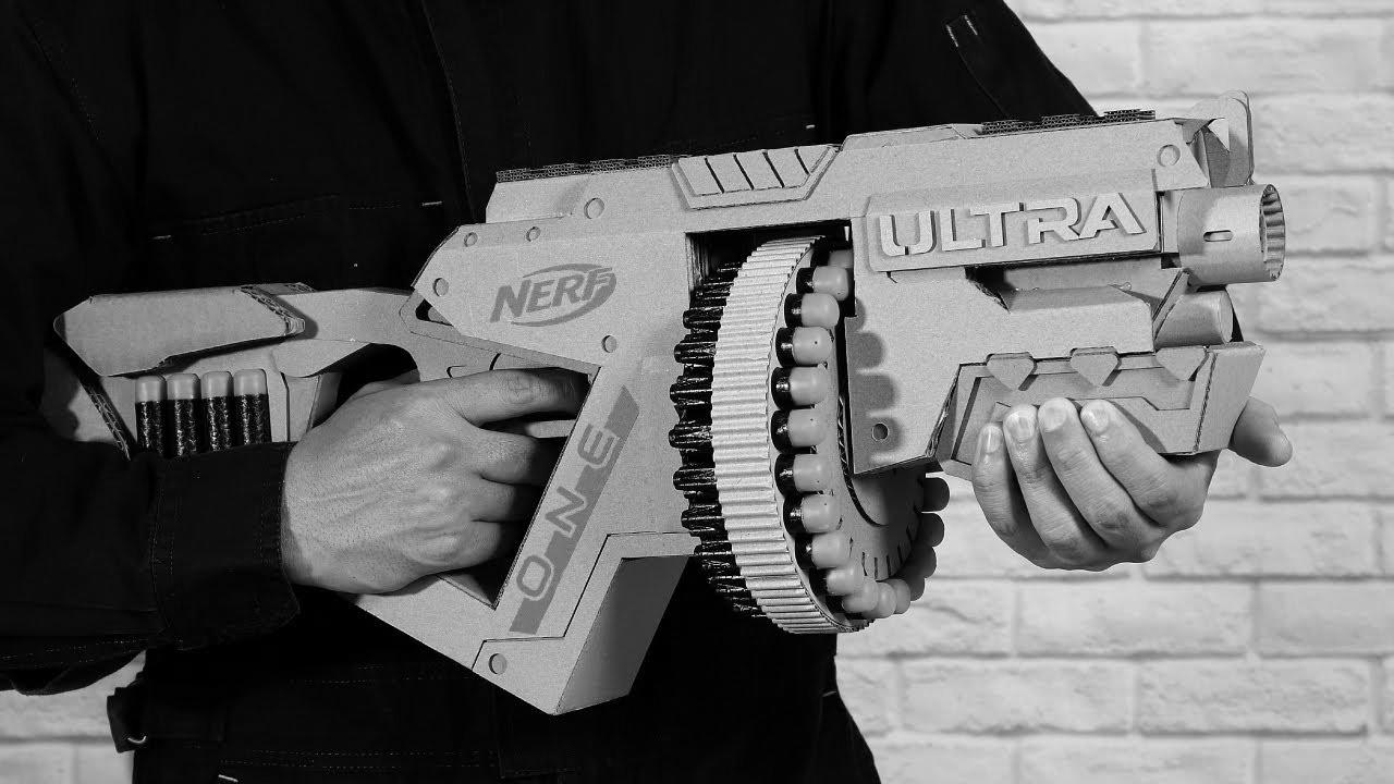 ダンボールでナーフの銃をつくる｜The way to make NERF Gun with Cardboard