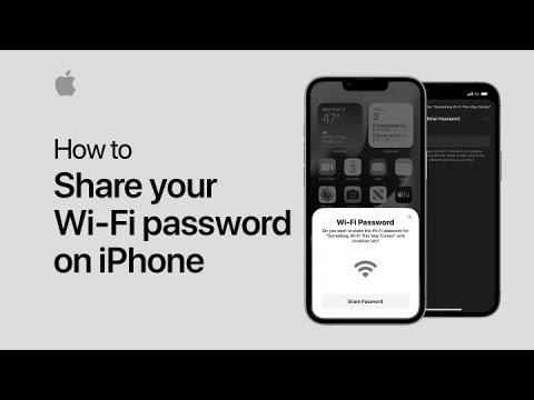 The way to share your Wi-Fi password |  Apple assist