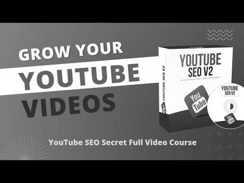 Generate income on-line with the assistance of YouTube search engine optimization Secrets |  100% free full video course |  YouTube search engine optimisation